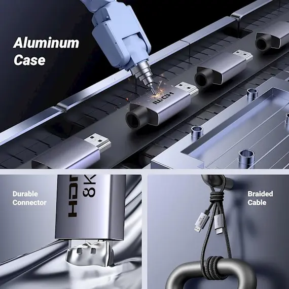 HDMI კაბელი UGREEN HD171(25911), 8K HDMI To HDMI, 3M, Grey, 6 imageHDMI კაბელი UGREEN HD171(25911), 8K HDMI To HDMI, 3M, Grey, 6 imageHDMI კაბელი UGREEN HD171(25911), 8K HDMI To HDMI, 3M, Grey, 6 image