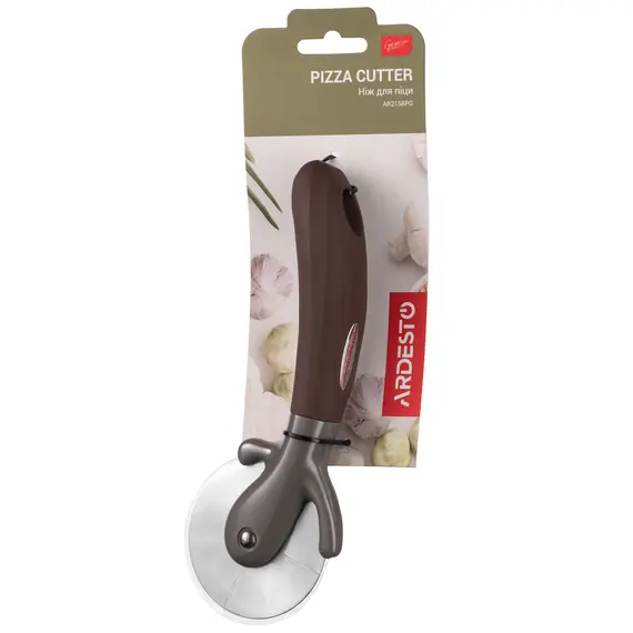 პიცის საჭრელი დანა Ardesto Pizza knife Gemini, 20cm, stainless steel, plastic, gray-brownპიცის საჭრელი დანა Ardesto Pizza knife Gemini, 20cm, stainless steel, plastic, gray-brownპიცის საჭრელი დანა Ardesto Pizza knife Gemini, 20cm, stainless steel, plastic, gray-brown