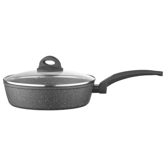 Pan Ardesto Deep Fry pan with lid Gemini Gourmet Viareggio, 24cm, aluminum, black, 4 imagePan Ardesto Deep Fry pan with lid Gemini Gourmet Viareggio, 24cm, aluminum, black, 4 imagePan Ardesto Deep Fry pan with lid Gemini Gourmet Viareggio, 24cm, aluminum, black, 4 image
