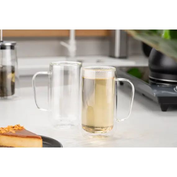 ჭიქების ნაკრები Ardesto Doublewall mug set with handles, 400ml, 2pcs, borosilicate glass, transparent, 3 imageჭიქების ნაკრები Ardesto Doublewall mug set with handles, 400ml, 2pcs, borosilicate glass, transparent, 3 imageჭიქების ნაკრები Ardesto Doublewall mug set with handles, 400ml, 2pcs, borosilicate glass, transparent, 3 image