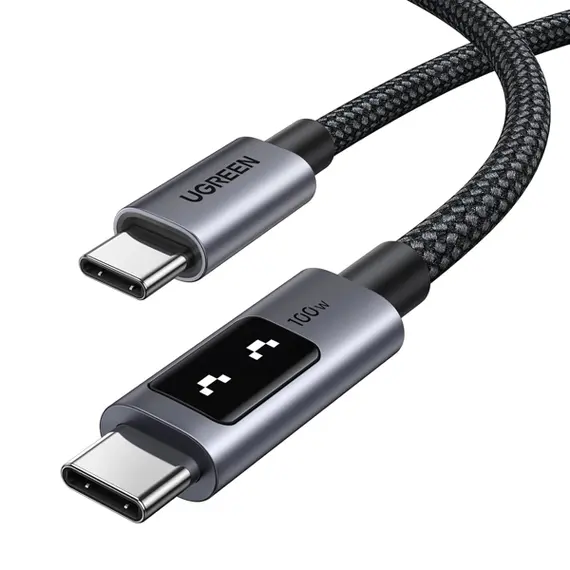 USB Cable UGREEN Uno L509 (35512), 100W, Type-C to Type-C, 2M, Black/GreyUSB Cable UGREEN Uno L509 (35512), 100W, Type-C to Type-C, 2M, Black/GreyUSB Cable UGREEN Uno L509 (35512), 100W, Type-C to Type-C, 2M, Black/Grey