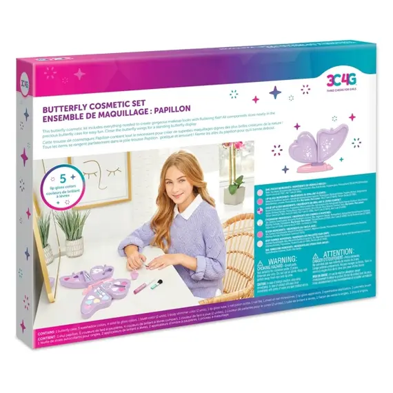 საბავშვო კოსმეტიკის ნაკრები Make It Real 10058MR 3C4G, Butterfly, 5 imageსაბავშვო კოსმეტიკის ნაკრები Make It Real 10058MR 3C4G, Butterfly, 5 imageსაბავშვო კოსმეტიკის ნაკრები Make It Real 10058MR 3C4G, Butterfly, 5 image