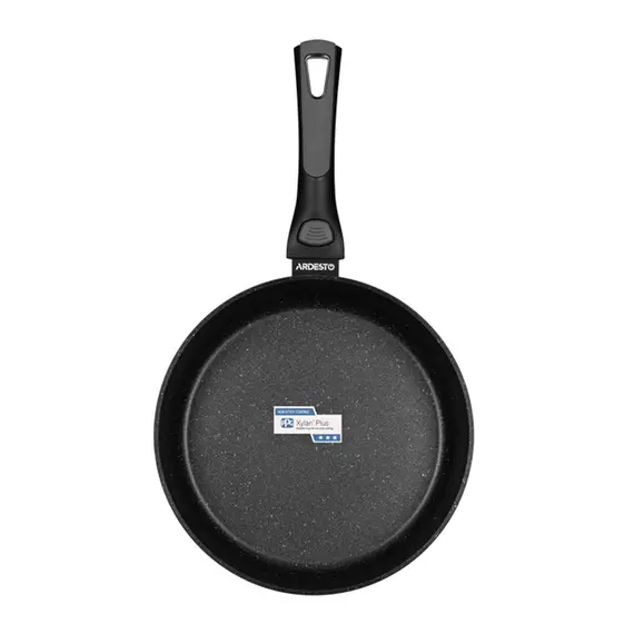 Pan Ardesto Deep Fry pan with removable handle Gemini Bari, 26cm, aluminum, black, 2 imagePan Ardesto Deep Fry pan with removable handle Gemini Bari, 26cm, aluminum, black, 2 imagePan Ardesto Deep Fry pan with removable handle Gemini Bari, 26cm, aluminum, black, 2 image