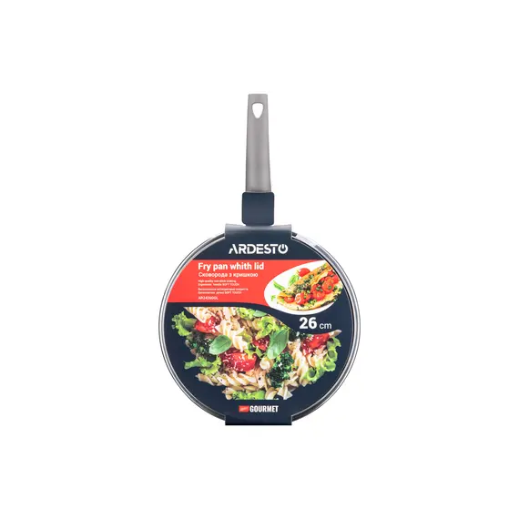 ტაფა Ardesto Deep Fry pan with lid Gemini Gourmet Apulia, 26cm, aluminium, gray, 5 imageტაფა Ardesto Deep Fry pan with lid Gemini Gourmet Apulia, 26cm, aluminium, gray, 5 imageტაფა Ardesto Deep Fry pan with lid Gemini Gourmet Apulia, 26cm, aluminium, gray, 5 image
