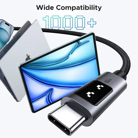 USB Cable UGREEN Uno L509 (35512), 100W, Type-C to Type-C, 2M, Black/Grey, 2 imageUSB Cable UGREEN Uno L509 (35512), 100W, Type-C to Type-C, 2M, Black/Grey, 2 imageUSB Cable UGREEN Uno L509 (35512), 100W, Type-C to Type-C, 2M, Black/Grey, 2 image