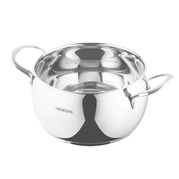 Ardesto Casserole with glass lid Gemini Liguria, 4l, stainless steel, 3 imageArdesto Casserole with glass lid Gemini Liguria, 4l, stainless steel, 3 imageArdesto Casserole with glass lid Gemini Liguria, 4l, stainless steel, 3 image