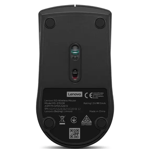 მაუსი Lenovo GY51L52638 150, Wireless, USB, Mouse, Black, 4 imageმაუსი Lenovo GY51L52638 150, Wireless, USB, Mouse, Black, 4 imageმაუსი Lenovo GY51L52638 150, Wireless, USB, Mouse, Black, 4 image