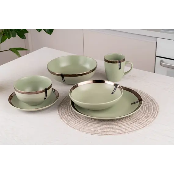 სალათის თასი Ardesto Bowl Liguria Green bay, 22cm, ceramics,  green, 3 imageსალათის თასი Ardesto Bowl Liguria Green bay, 22cm, ceramics,  green, 3 imageსალათის თასი Ardesto Bowl Liguria Green bay, 22cm, ceramics,  green, 3 image