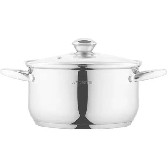 Kettle Ardesto Casserole with glass lid Gemini Gourmet Spoleto,, 3.2l, stainless steel, 3 imageKettle Ardesto Casserole with glass lid Gemini Gourmet Spoleto,, 3.2l, stainless steel, 3 imageKettle Ardesto Casserole with glass lid Gemini Gourmet Spoleto,, 3.2l, stainless steel, 3 image