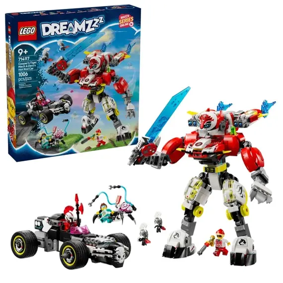 LEGO LEGO Constructor DREAMZzz Cooper's Tiger Mech & Zero's Hot Rod CarLEGO LEGO Constructor DREAMZzz Cooper's Tiger Mech & Zero's Hot Rod CarLEGO LEGO Constructor DREAMZzz Cooper's Tiger Mech & Zero's Hot Rod Car
