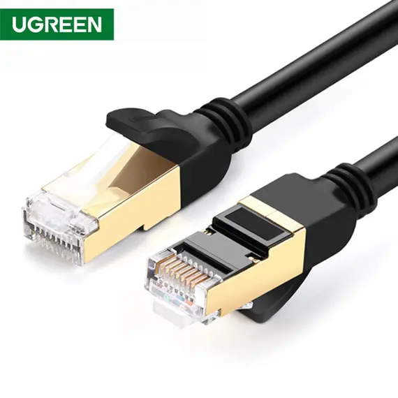 ქსელის კაბელი UGREEN NW107 (11269) Cat7 Patch Cord STP Ethernet Lan Cable 2m (Black)ქსელის კაბელი UGREEN NW107 (11269) Cat7 Patch Cord STP Ethernet Lan Cable 2m (Black)ქსელის კაბელი UGREEN NW107 (11269) Cat7 Patch Cord STP Ethernet Lan Cable 2m (Black)