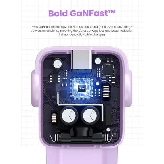 მობილურის დამტენი UGREEN CD361 (35291) Nexode Uno RobotGaN, 65W, USB, USB Type-C, Purple, 5 imageმობილურის დამტენი UGREEN CD361 (35291) Nexode Uno RobotGaN, 65W, USB, USB Type-C, Purple, 5 imageმობილურის დამტენი UGREEN CD361 (35291) Nexode Uno RobotGaN, 65W, USB, USB Type-C, Purple, 5 image