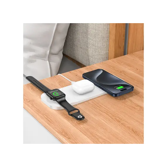 უსადენო დამტენი Hoco CQ5 Step 3-in-1 wireless fast charger White, 3 imageუსადენო დამტენი Hoco CQ5 Step 3-in-1 wireless fast charger White, 3 imageუსადენო დამტენი Hoco CQ5 Step 3-in-1 wireless fast charger White, 3 image