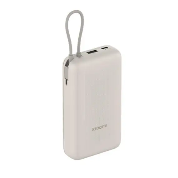 Portable Charger Xiaomi 33W Integrated Cable Power Bank 20000mAh WhitePortable Charger Xiaomi 33W Integrated Cable Power Bank 20000mAh WhitePortable Charger Xiaomi 33W Integrated Cable Power Bank 20000mAh White