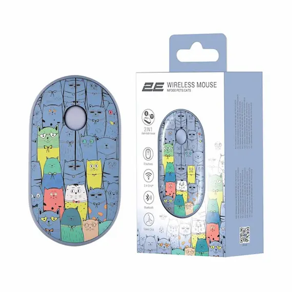 მაუსი 2E MF300 PETS CATS Silent WL BT, Blue, 5 imageმაუსი 2E MF300 PETS CATS Silent WL BT, Blue, 5 imageმაუსი 2E MF300 PETS CATS Silent WL BT, Blue, 5 image