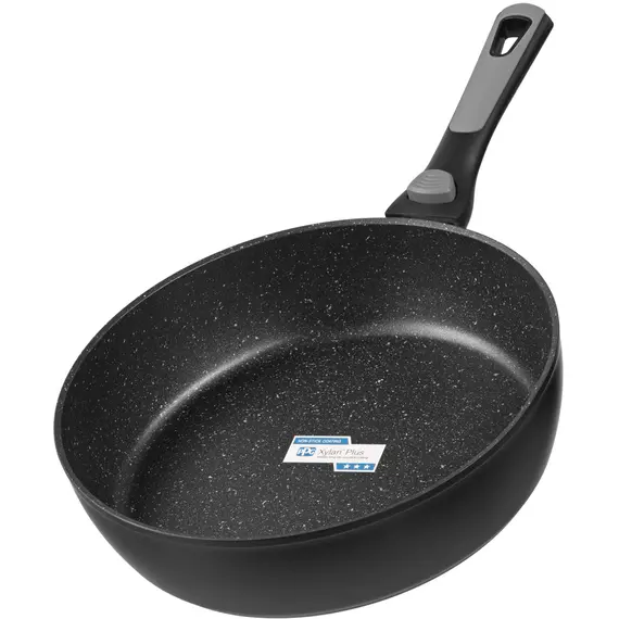 Pan Ardesto Deep Fry pan with removable handle Gemini Bari, 28cm, aluminum, black, 4 imagePan Ardesto Deep Fry pan with removable handle Gemini Bari, 28cm, aluminum, black, 4 imagePan Ardesto Deep Fry pan with removable handle Gemini Bari, 28cm, aluminum, black, 4 image