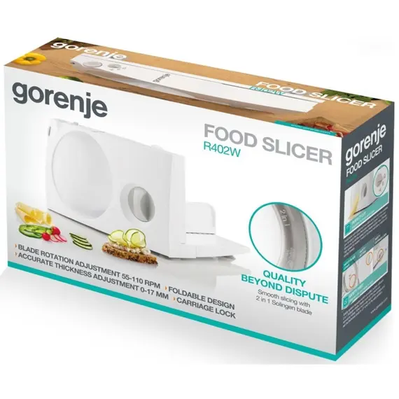 Slicer GORENJE R402W, 9 imageSlicer GORENJE R402W, 9 imageSlicer GORENJE R402W, 9 image