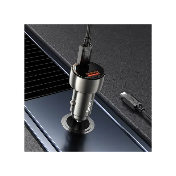 Car charger Hoco Z50 Leader 48W Dual-Port PD30W+QC3.0 Car Charger With Digital Display Metal Gray, 2 imageCar charger Hoco Z50 Leader 48W Dual-Port PD30W+QC3.0 Car Charger With Digital Display Metal Gray, 2 imageCar charger Hoco Z50 Leader 48W Dual-Port PD30W+QC3.0 Car Charger With Digital Display Metal Gray, 2 image
