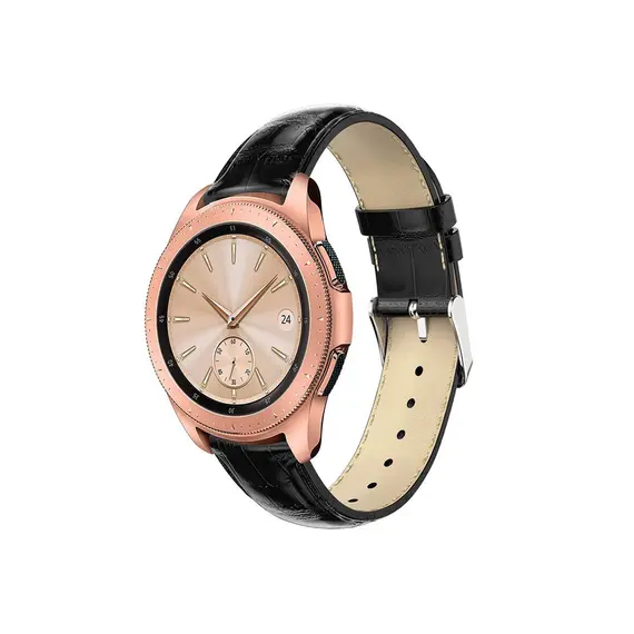 სმარტ საათის სამაჯური For Samsung Galaxy Watch 42mm, Smart Watch Strap Bracelet 20mm Crocodile Texture Genuine Leather - Blackსმარტ საათის სამაჯური For Samsung Galaxy Watch 42mm, Smart Watch Strap Bracelet 20mm Crocodile Texture Genuine Leather - Blackსმარტ საათის სამაჯური For Samsung Galaxy Watch 42mm, Smart Watch Strap Bracelet 20mm Crocodile Texture Genuine Leather - Black