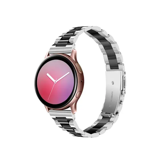 სმარტ საათის სამაჯური For Samsung Galaxy Watch Stainless Steel 3-Bead Watch Strap 20mm Replace Band - Silver+Black, 2 imageსმარტ საათის სამაჯური For Samsung Galaxy Watch Stainless Steel 3-Bead Watch Strap 20mm Replace Band - Silver+Black, 2 imageსმარტ საათის სამაჯური For Samsung Galaxy Watch Stainless Steel 3-Bead Watch Strap 20mm Replace Band - Silver+Black, 2 image