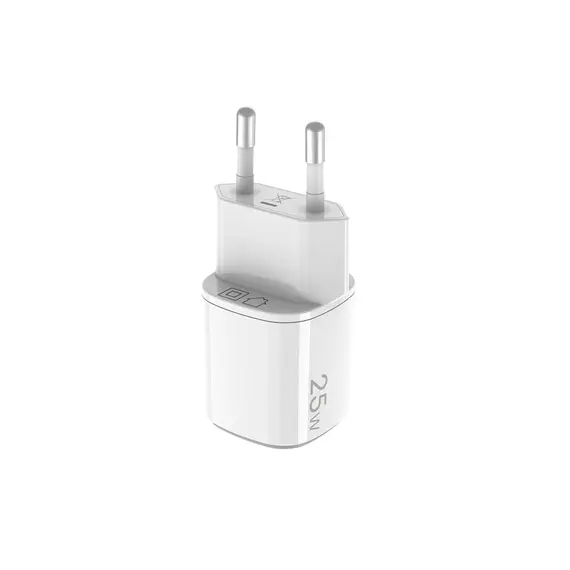 ადაპტერი Celly 25W 1xUSB-C, USB-A GaN Wall Charger Whiteადაპტერი Celly 25W 1xUSB-C, USB-A GaN Wall Charger Whiteადაპტერი Celly 25W 1xUSB-C, USB-A GaN Wall Charger White