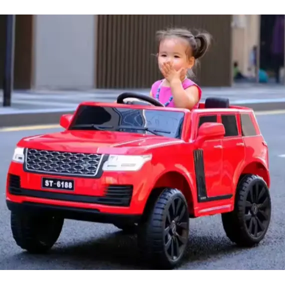 Child's electric car ST-6188-RED, with leather seat.Child's electric car ST-6188-RED, with leather seat.Child's electric car ST-6188-RED, with leather seat.