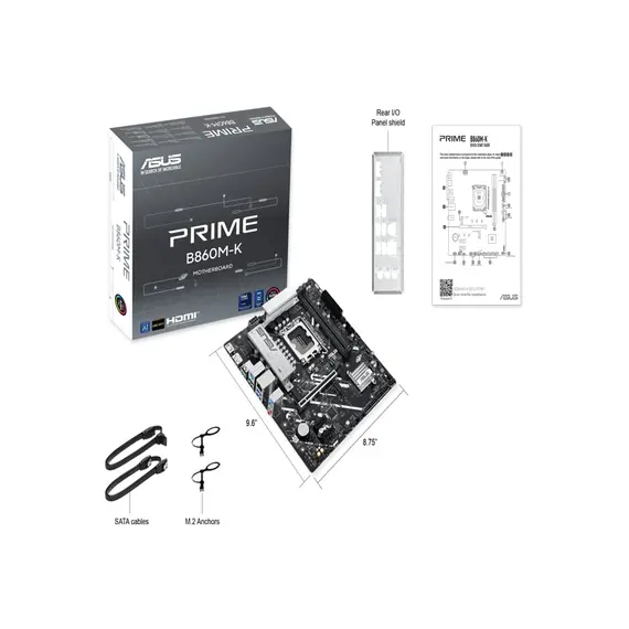 დედა დაფა Asus PRIME B860M-K 1851 2xDIMM DDR5, 6 imageდედა დაფა Asus PRIME B860M-K 1851 2xDIMM DDR5, 6 imageდედა დაფა Asus PRIME B860M-K 1851 2xDIMM DDR5, 6 image