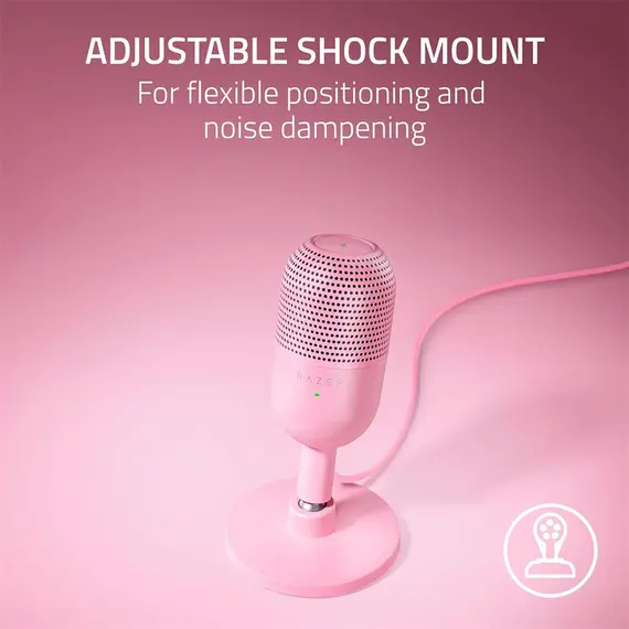 მიკროფონი Razer gaming microphone Seiren V3 Mini, Omni, USB-A, 1.2m, quartz, 5 imageმიკროფონი Razer gaming microphone Seiren V3 Mini, Omni, USB-A, 1.2m, quartz, 5 imageმიკროფონი Razer gaming microphone Seiren V3 Mini, Omni, USB-A, 1.2m, quartz, 5 image