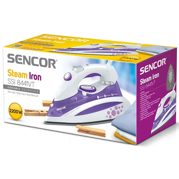 Steam iron Sencor SSI 8441VT, 5 imageSteam iron Sencor SSI 8441VT, 5 imageSteam iron Sencor SSI 8441VT, 5 image