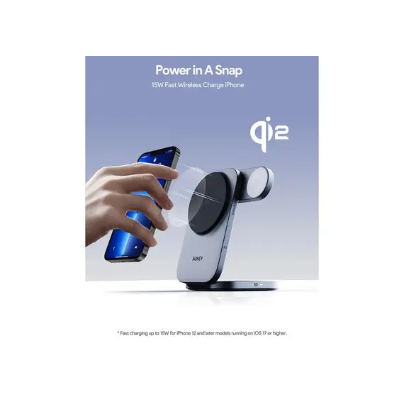 უსადენო დამტენი Aukey 3 in-1 15W LC-MC312 MagFusion Z Qi2 Foldable Wireless Charging Station - Gray, 3 imageუსადენო დამტენი Aukey 3 in-1 15W LC-MC312 MagFusion Z Qi2 Foldable Wireless Charging Station - Gray, 3 imageუსადენო დამტენი Aukey 3 in-1 15W LC-MC312 MagFusion Z Qi2 Foldable Wireless Charging Station - Gray, 3 image