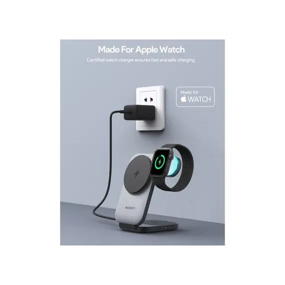უსადენო დამტენი Aukey 3 in-1 15W LC-MC312 MagFusion Z Qi2 Foldable Wireless Charging Station - Gray, 4 imageუსადენო დამტენი Aukey 3 in-1 15W LC-MC312 MagFusion Z Qi2 Foldable Wireless Charging Station - Gray, 4 imageუსადენო დამტენი Aukey 3 in-1 15W LC-MC312 MagFusion Z Qi2 Foldable Wireless Charging Station - Gray, 4 image