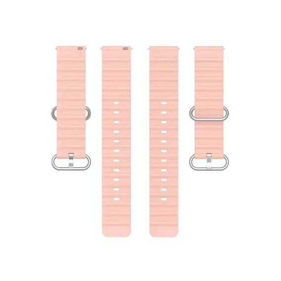 Smart Watch Strap For Samsung Galaxy Watch3 41mm / Gear Sport Universal 20mm Wave Design Silicone Replacement Strap Solid Color Wrist Band - Pink, 3 imageSmart Watch Strap For Samsung Galaxy Watch3 41mm / Gear Sport Universal 20mm Wave Design Silicone Replacement Strap Solid Color Wrist Band - Pink, 3 imageSmart Watch Strap For Samsung Galaxy Watch3 41mm / Gear Sport Universal 20mm Wave Design Silicone Replacement Strap Solid Color Wrist Band - Pink, 3 image