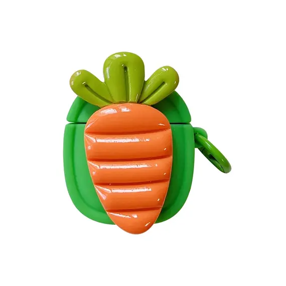 ყურსასმენის ქეისი Silicone Case For AirPods 2nd gen - Carrotყურსასმენის ქეისი Silicone Case For AirPods 2nd gen - Carrotყურსასმენის ქეისი Silicone Case For AirPods 2nd gen - Carrot