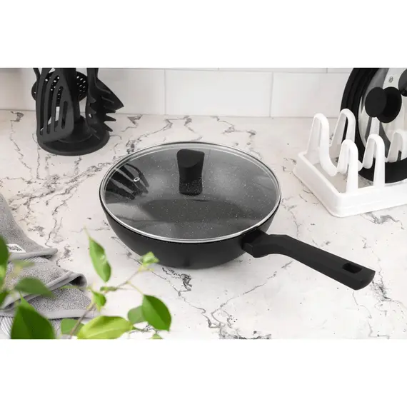 Ardesto Deep Fry pan Gemini Gourmet Bolzano, 24cm, aluminium, black, 4 imageArdesto Deep Fry pan Gemini Gourmet Bolzano, 24cm, aluminium, black, 4 imageArdesto Deep Fry pan Gemini Gourmet Bolzano, 24cm, aluminium, black, 4 image