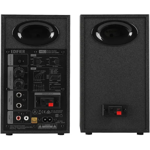 დინამიკი Edifier MR3, 36W, TRS, RCA, AUX, Bluetooth, Powered Studio Monitor Speakers, Black, 5 imageდინამიკი Edifier MR3, 36W, TRS, RCA, AUX, Bluetooth, Powered Studio Monitor Speakers, Black, 5 imageდინამიკი Edifier MR3, 36W, TRS, RCA, AUX, Bluetooth, Powered Studio Monitor Speakers, Black, 5 image