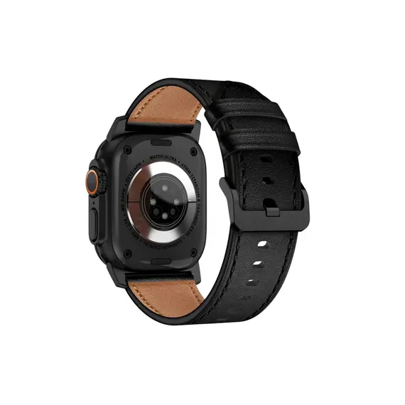 Smart Watch Strap TVC Apple Watch 10 46mm / Ultra 2 / Ultra 49mm / 9 8 7 45mm / SE (2023) SE (2022) SE 6 5 4 44mm / 3 2 1 42mm Genuine Cow Leather Band - Black, 2 imageSmart Watch Strap TVC Apple Watch 10 46mm / Ultra 2 / Ultra 49mm / 9 8 7 45mm / SE (2023) SE (2022) SE 6 5 4 44mm / 3 2 1 42mm Genuine Cow Leather Band - Black, 2 imageSmart Watch Strap TVC Apple Watch 10 46mm / Ultra 2 / Ultra 49mm / 9 8 7 45mm / SE (2023) SE (2022) SE 6 5 4 44mm / 3 2 1 42mm Genuine Cow Leather Band - Black, 2 image