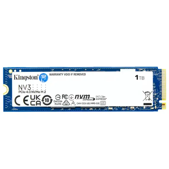 მყარი დისკი Kingston SNV3S/1000G 1 TB SSD - M.2 2280 Internal PCI Express NVMeმყარი დისკი Kingston SNV3S/1000G 1 TB SSD - M.2 2280 Internal PCI Express NVMeმყარი დისკი Kingston SNV3S/1000G 1 TB SSD - M.2 2280 Internal PCI Express NVMe
