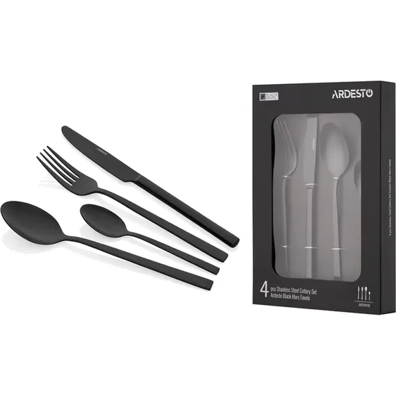 Knife and fork set ARDESTO AR0704FSB, 4 imageKnife and fork set ARDESTO AR0704FSB, 4 imageKnife and fork set ARDESTO AR0704FSB, 4 image
