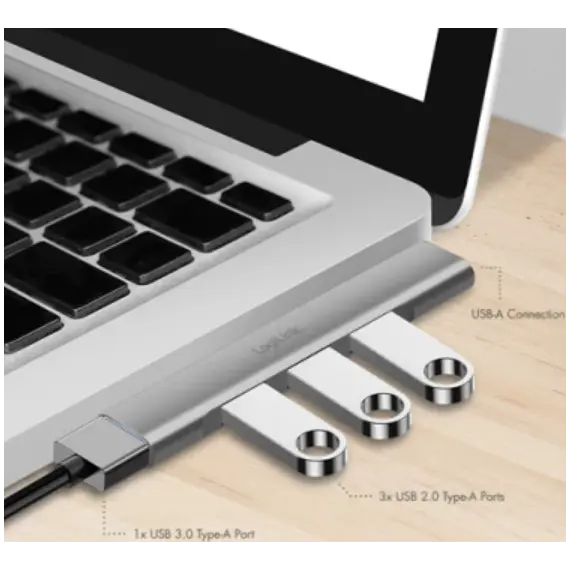 USB hub Logilink UA0436 Ultraslim 4-port USB-A hub 18W Aluminum, 3 imageUSB hub Logilink UA0436 Ultraslim 4-port USB-A hub 18W Aluminum, 3 imageUSB hub Logilink UA0436 Ultraslim 4-port USB-A hub 18W Aluminum, 3 image