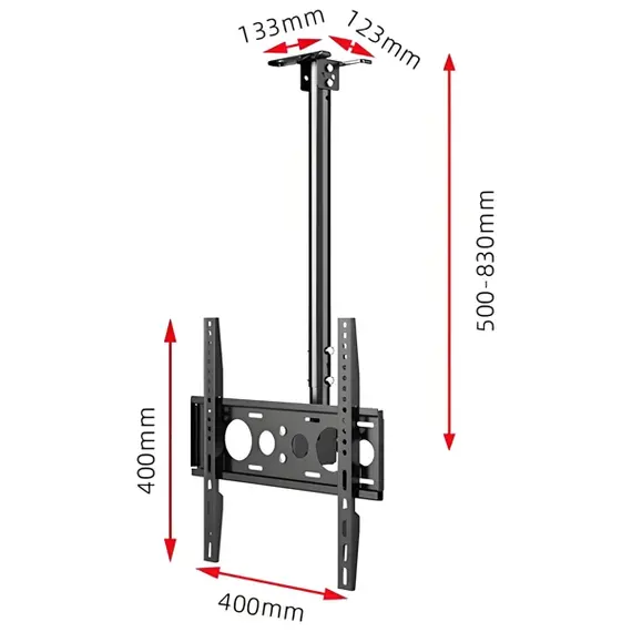 Allscreen C512B, 40"-70", TV Ceiling Mount, Black, 4 imageAllscreen C512B, 40"-70", TV Ceiling Mount, Black, 4 imageAllscreen C512B, 40"-70", TV Ceiling Mount, Black, 4 image