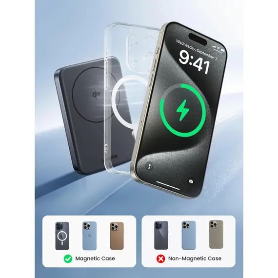 UGREEN PB761 Portable Charger (45763), 10000mAh, Magnetic Wireless Power Bank, Black, 14 imageUGREEN PB761 Portable Charger (45763), 10000mAh, Magnetic Wireless Power Bank, Black, 14 imageUGREEN PB761 Portable Charger (45763), 10000mAh, Magnetic Wireless Power Bank, Black, 14 image