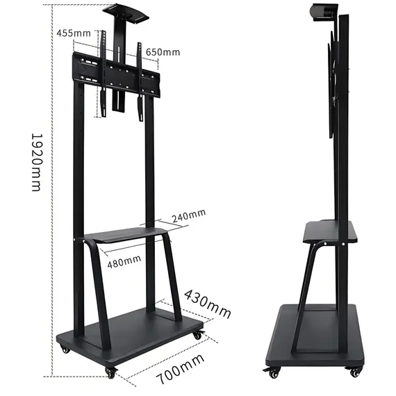 TV Mount Allscreen C1700, 40"-70", TV Mount With Roller, Black, 6 imageTV Mount Allscreen C1700, 40"-70", TV Mount With Roller, Black, 6 imageTV Mount Allscreen C1700, 40"-70", TV Mount With Roller, Black, 6 image