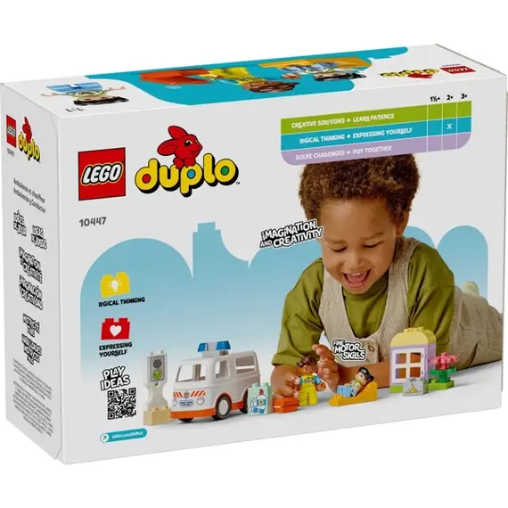 ლეგო LEGO Constructor DUPLO Classic Ambulance with Driver, 5 imageლეგო LEGO Constructor DUPLO Classic Ambulance with Driver, 5 imageლეგო LEGO Constructor DUPLO Classic Ambulance with Driver, 5 image