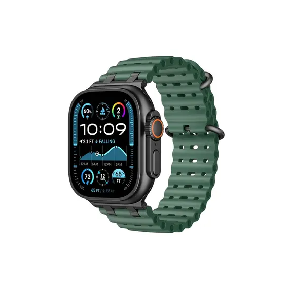 Smart Watch Strap TVC Ocean Watch Strap for Apple Watch Series 10 Ultra 9 8 7 SE 6 5 4 3 2 1 46mm 49mm 45mm 44mm 42mm Silicone Band - Green+Black BuckleSmart Watch Strap TVC Ocean Watch Strap for Apple Watch Series 10 Ultra 9 8 7 SE 6 5 4 3 2 1 46mm 49mm 45mm 44mm 42mm Silicone Band - Green+Black BuckleSmart Watch Strap TVC Ocean Watch Strap for Apple Watch Series 10 Ultra 9 8 7 SE 6 5 4 3 2 1 46mm 49mm 45mm 44mm 42mm Silicone Band - Green+Black Buckle