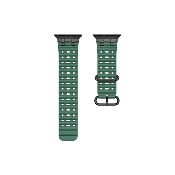 Smart Watch Strap TVC Ocean Watch Strap for Apple Watch Series 10 Ultra 9 8 7 SE 6 5 4 3 2 1 46mm 49mm 45mm 44mm 42mm Silicone Band - Green+Black Buckle, 4 imageSmart Watch Strap TVC Ocean Watch Strap for Apple Watch Series 10 Ultra 9 8 7 SE 6 5 4 3 2 1 46mm 49mm 45mm 44mm 42mm Silicone Band - Green+Black Buckle, 4 imageSmart Watch Strap TVC Ocean Watch Strap for Apple Watch Series 10 Ultra 9 8 7 SE 6 5 4 3 2 1 46mm 49mm 45mm 44mm 42mm Silicone Band - Green+Black Buckle, 4 image