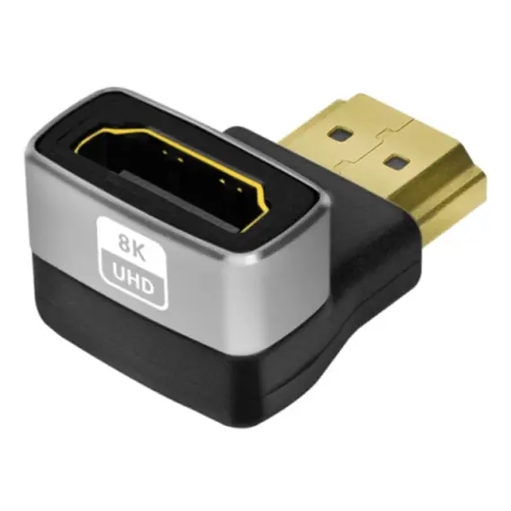 ადაპტერი Logilink AH0005A HDMI adapter A/M to A/F 90° angled 8K/60Hz Black/Grey, 2 imageადაპტერი Logilink AH0005A HDMI adapter A/M to A/F 90° angled 8K/60Hz Black/Grey, 2 imageადაპტერი Logilink AH0005A HDMI adapter A/M to A/F 90° angled 8K/60Hz Black/Grey, 2 image