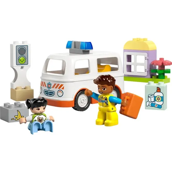 ლეგო LEGO Constructor DUPLO Classic Ambulance with Driver, 2 imageლეგო LEGO Constructor DUPLO Classic Ambulance with Driver, 2 imageლეგო LEGO Constructor DUPLO Classic Ambulance with Driver, 2 image
