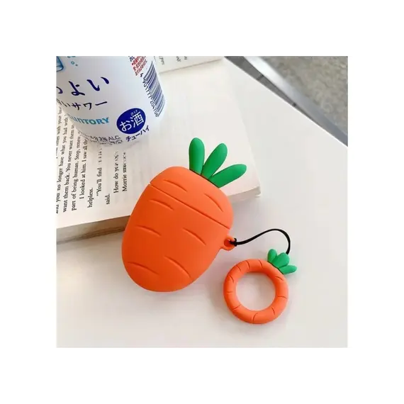 ყურსასმენის ქეისი Silicone Case for AirPods 2nd gen - Carrotყურსასმენის ქეისი Silicone Case for AirPods 2nd gen - Carrotყურსასმენის ქეისი Silicone Case for AirPods 2nd gen - Carrot