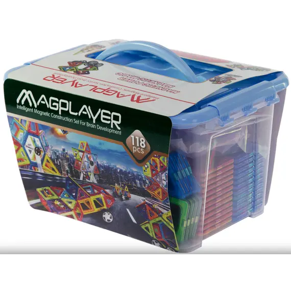 Magnetic constructor Magplayer Designer magnetic box set 118, 2 imageMagnetic constructor Magplayer Designer magnetic box set 118, 2 imageMagnetic constructor Magplayer Designer magnetic box set 118, 2 image