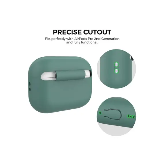 ყურსასმენის ქეისი Protective Cover For AirPods Pro 2 - Green, 4 imageყურსასმენის ქეისი Protective Cover For AirPods Pro 2 - Green, 4 imageყურსასმენის ქეისი Protective Cover For AirPods Pro 2 - Green, 4 image